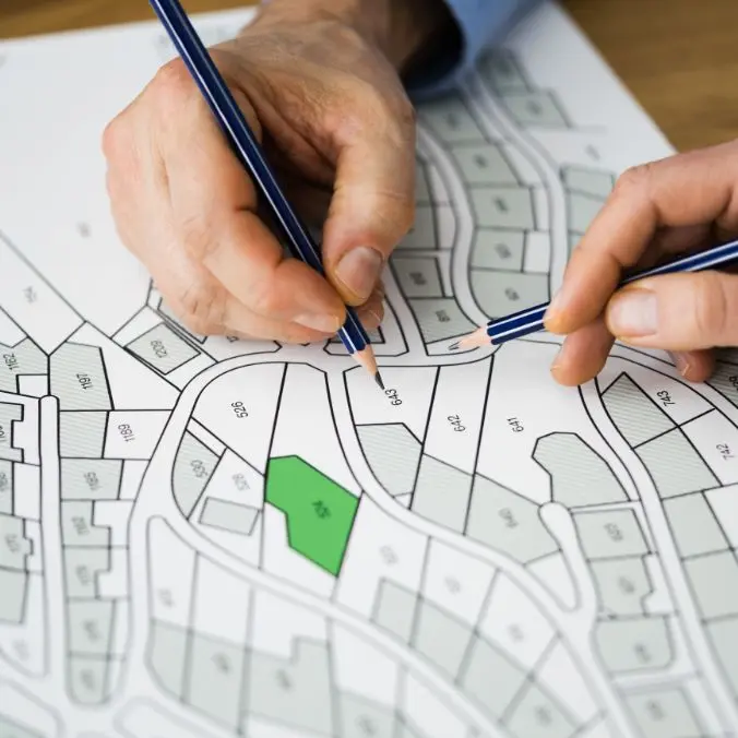 omgevingsambtenaar bekijkt plan