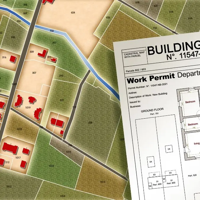 bekijken zonevreemdheid op een plan