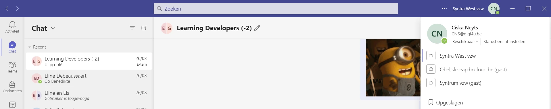 Desktop applicatie